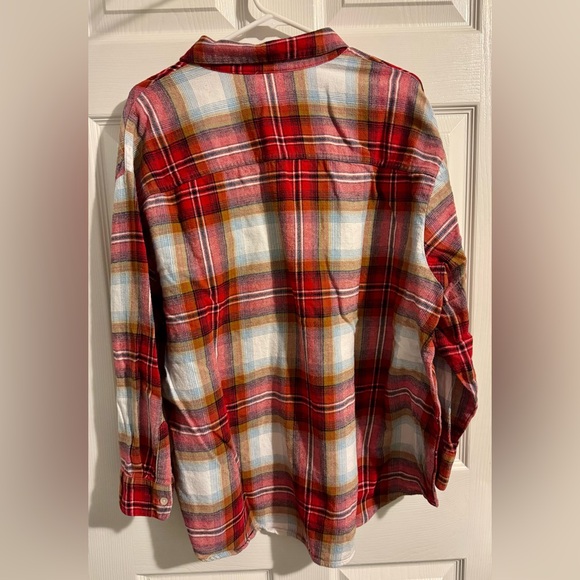 Old Navy Plaid Boyfriend Shirt 2X - Picture 2 of 8